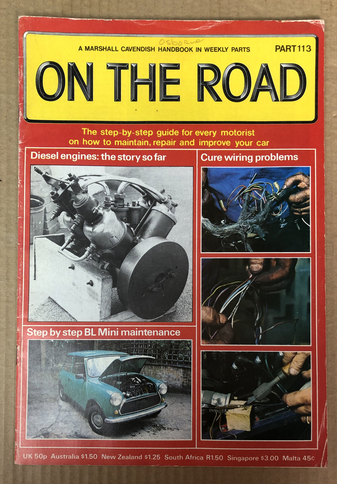 On The Road Part 113 Magazine Vintage In Good Condition
