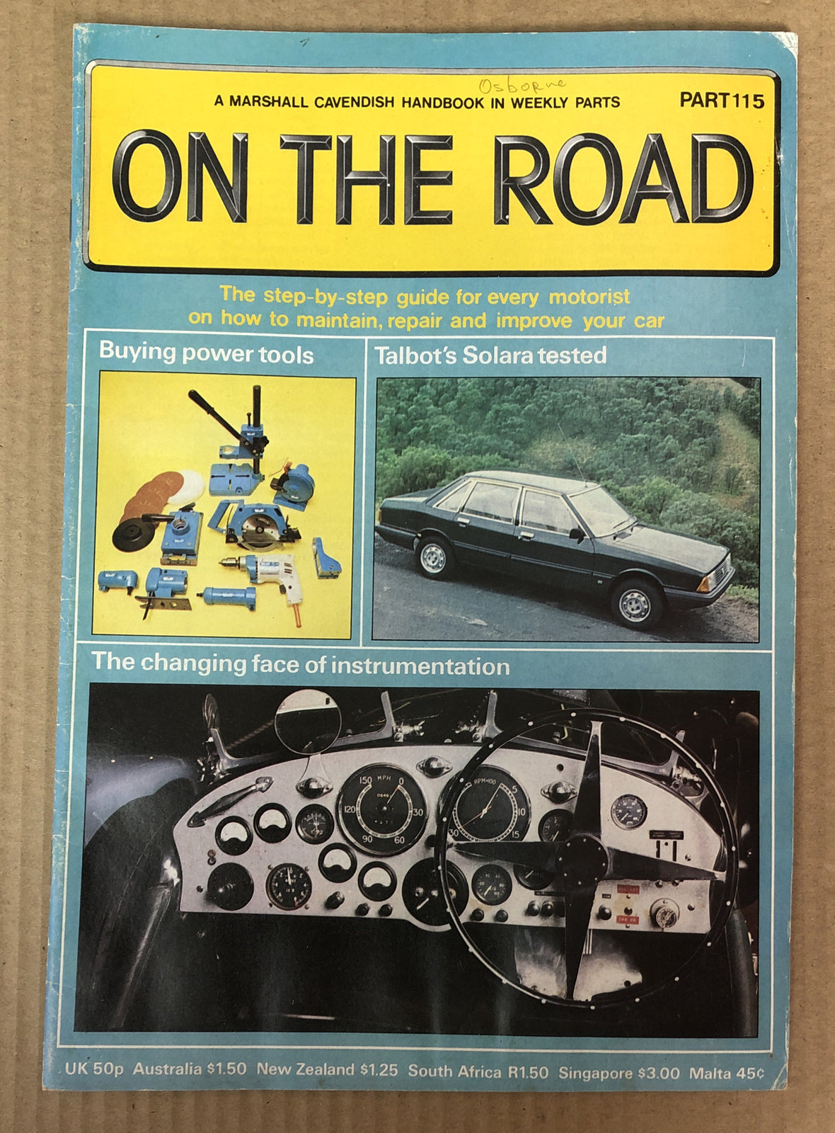 On The Road Part 115 Magazine Vintage In Good Condition