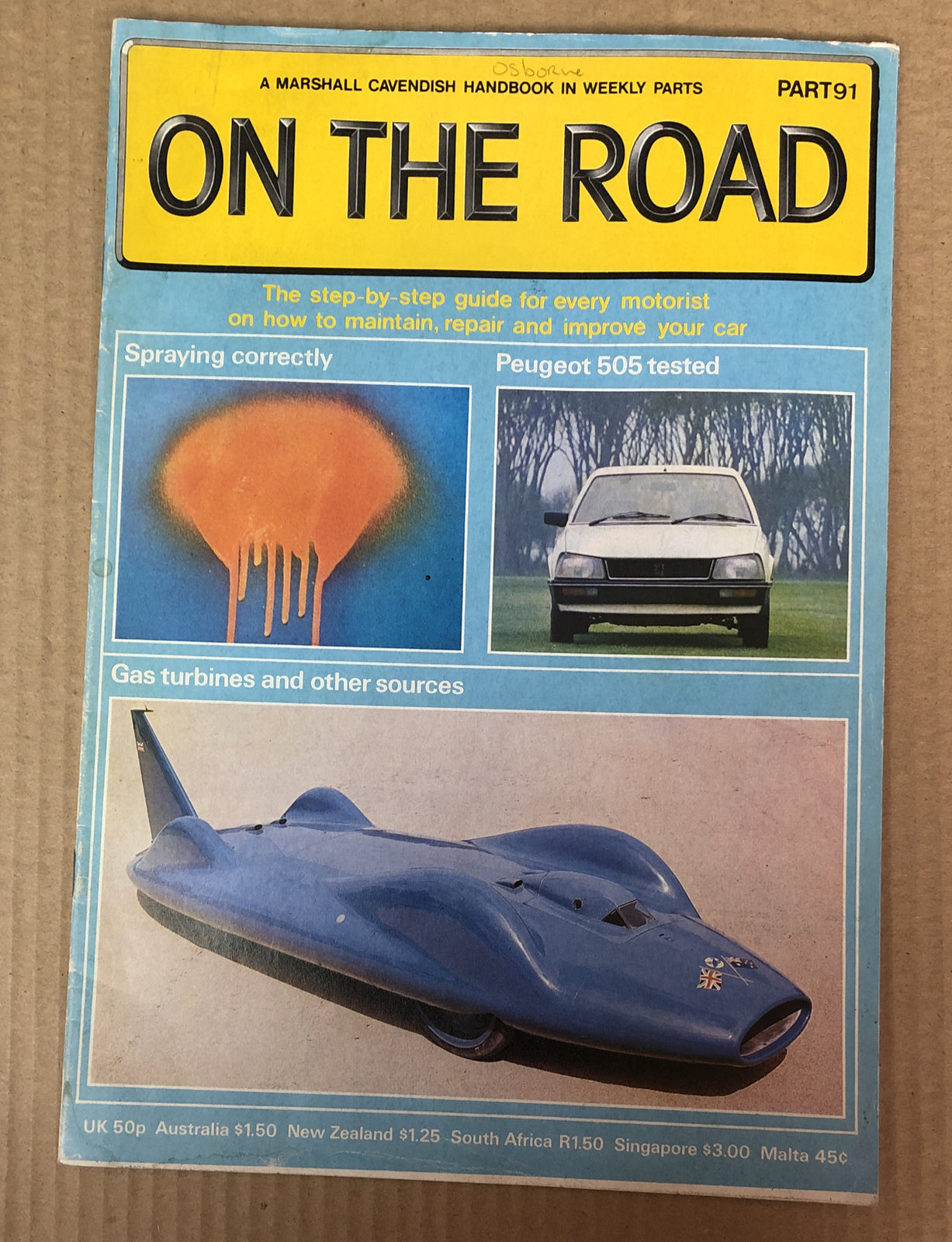 On The Road Part 91 Magazine Vintage In Good Condition