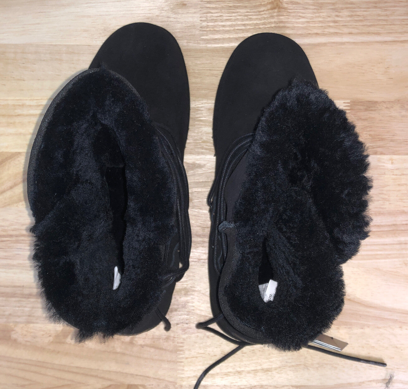 EMU Australia Waterproof Boots Wool Insole Lace Up Black Sizing 6 Mens 7 Women's