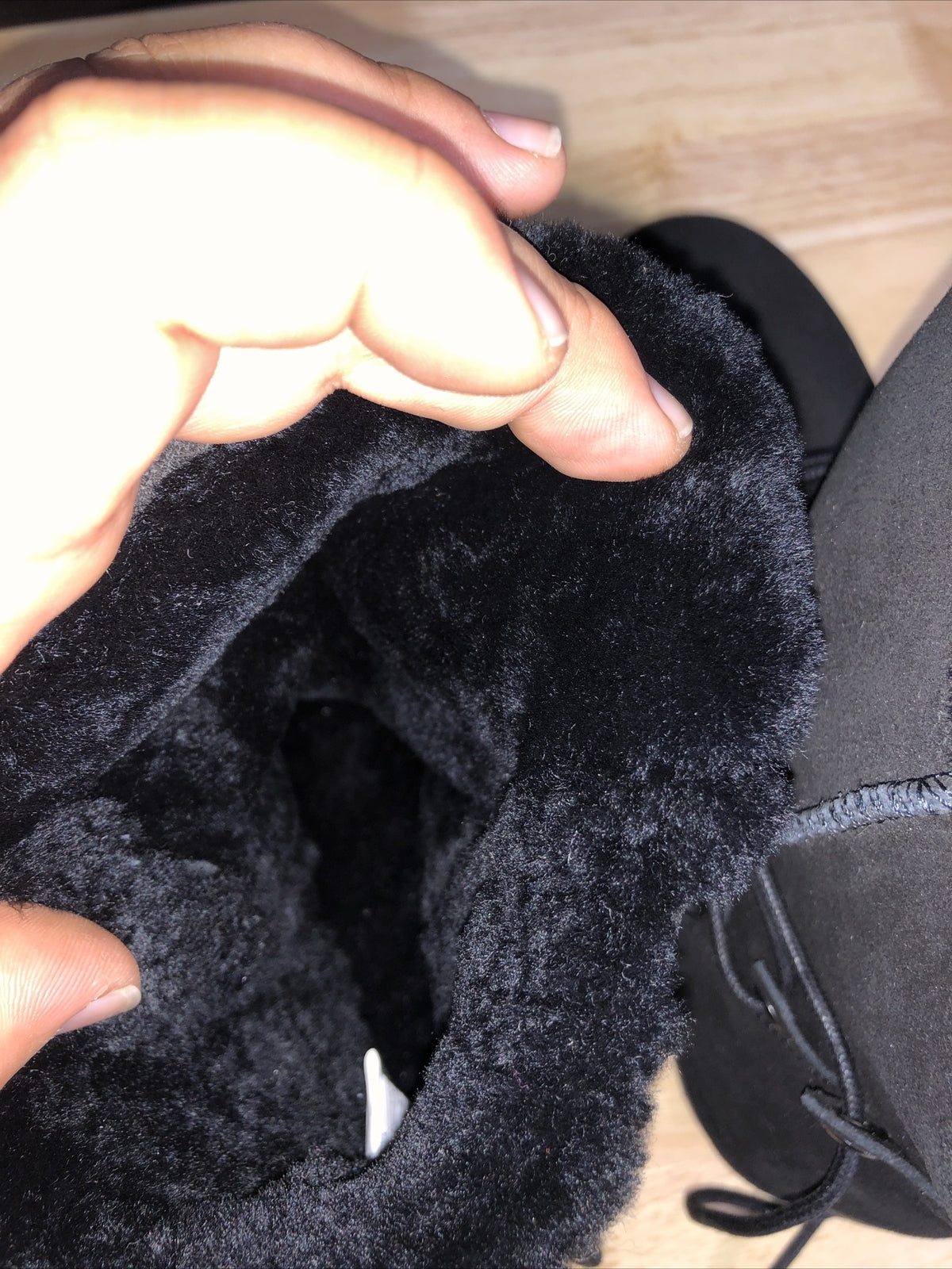 EMU Australia Waterproof Boots Wool Insole Lace Up Black Sizing 6 Mens 7 Women's