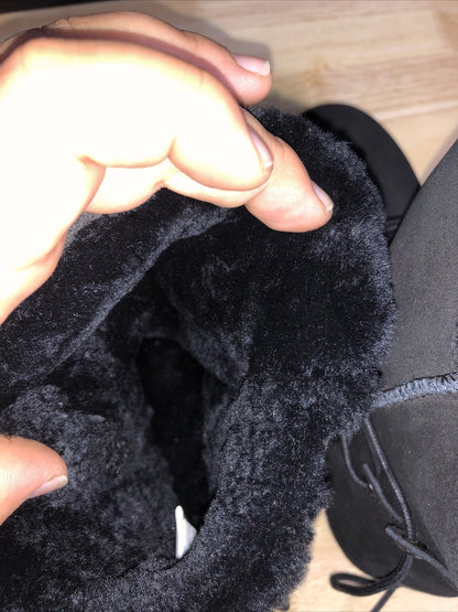 EMU Australia Waterproof Boots Wool Insole Lace Up Black Sizing 6 Mens 7 Women's