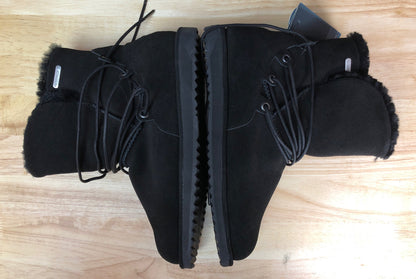 EMU Australia Waterproof Boots Wool Insole Lace Up Black Sizing 6 Mens 7 Women's