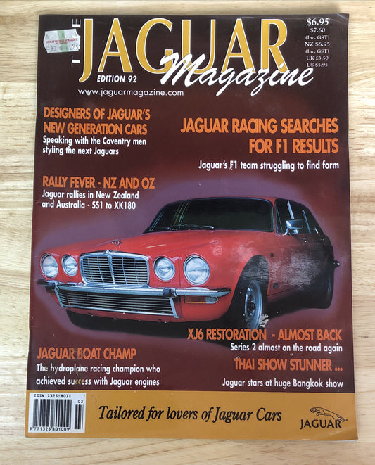 The Jaguar Magazine Edition 92 Vintage In OK Condition