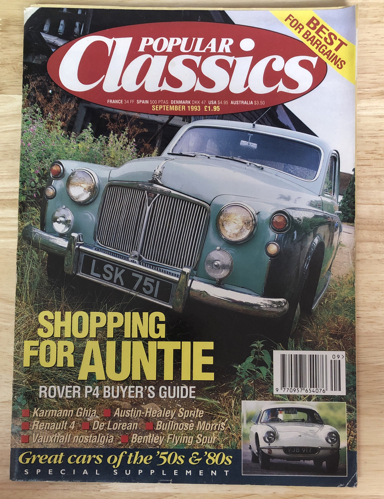 Popular Classics September 1993 Magazine Vintage In OK Condition