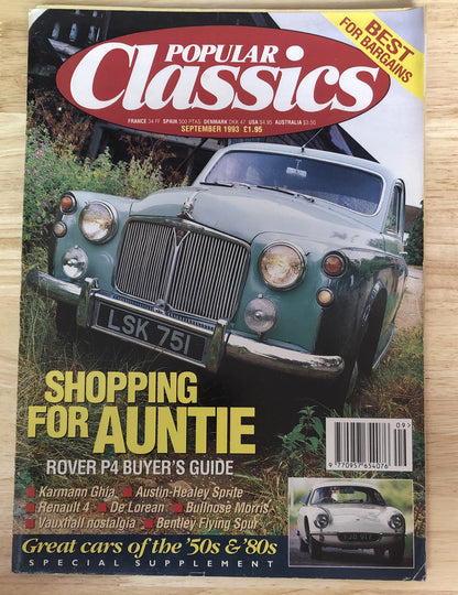 Popular Classics September 1993 Magazine Vintage In OK Condition