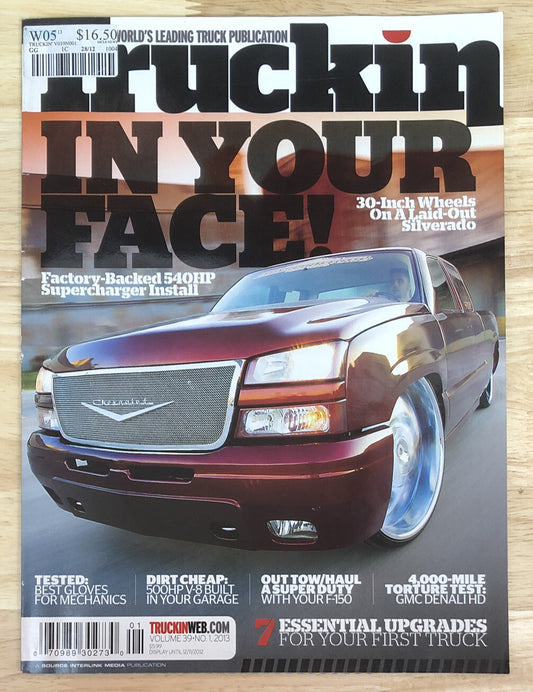 Truckin In Your Face! Vol. 39 No. 1 Magazine 2013 Vintage In Good Condition
