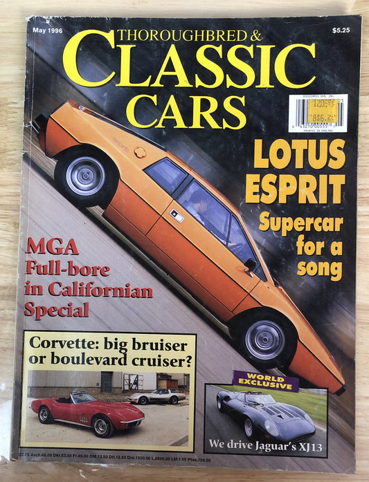 Thoroughbred & Classic Cars May 1996 Magazine Vintage In Good Condition