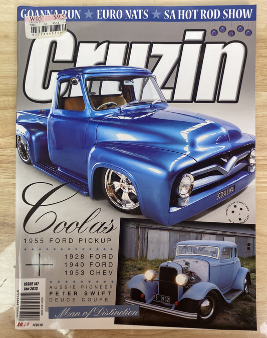 Cruzin Jan 2013 Issue 147 Magazine Vintage In Good Condition