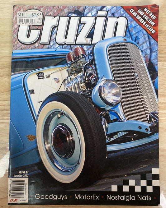 Cruzin October 2007 Issue 84 Magazine Vintage In Good Condition