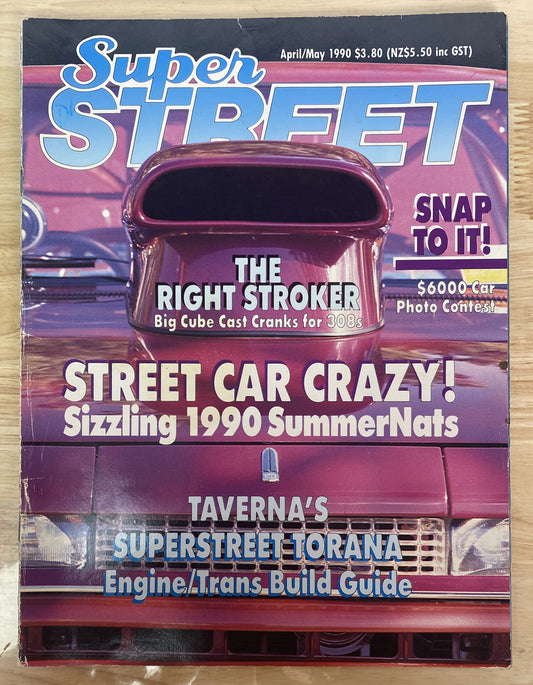 Super Street April / May 1990 Magazine Vintage In Good Condition