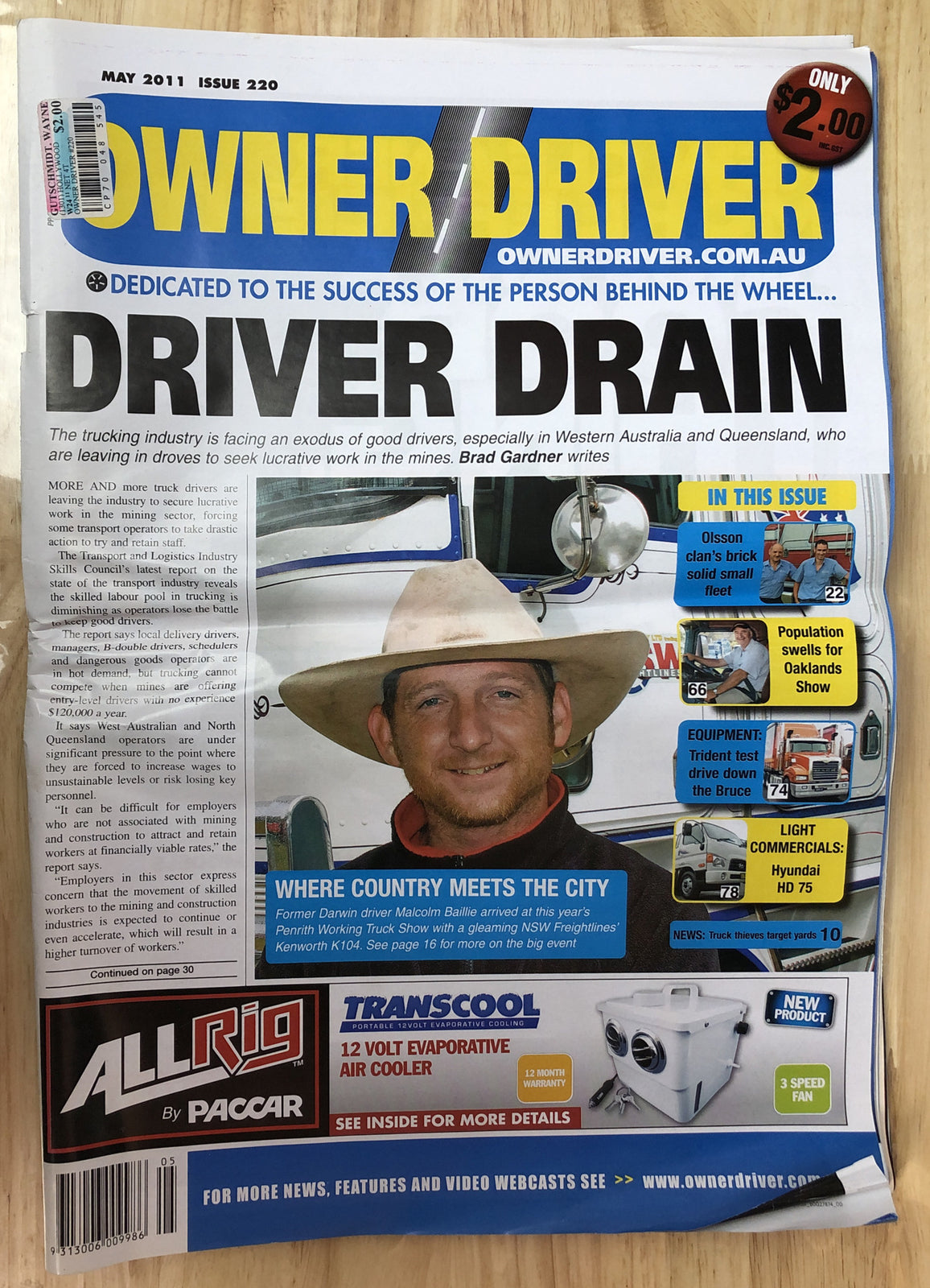Owner Driver Newspaper Magazine 2011 May #220  In OK Condition