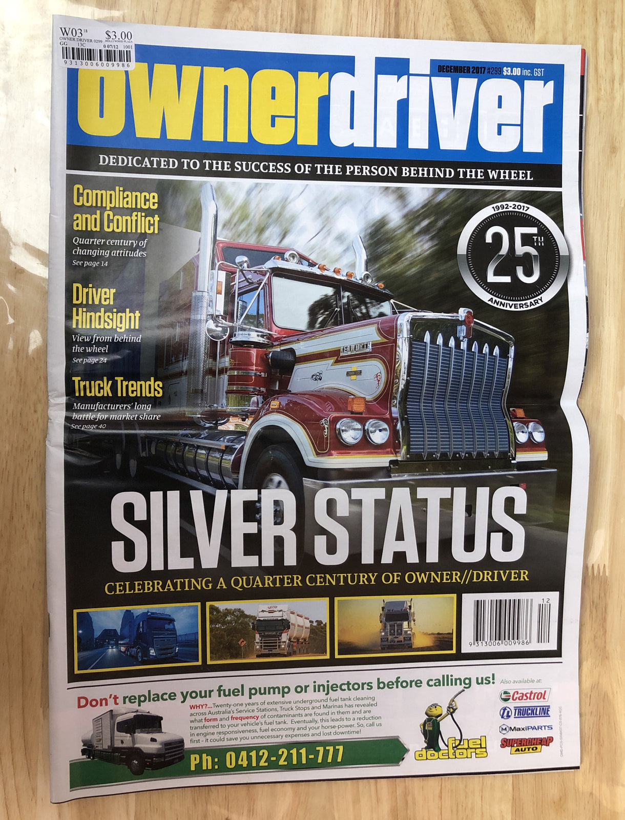 Owner Driver Newspaper Magazine 2017 December #299  In OK Condition