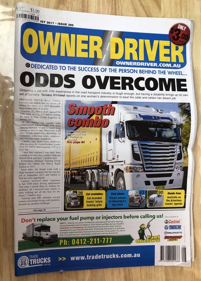 Owner Driver Newspaper Magazine 2017 August #295  In OK Condition