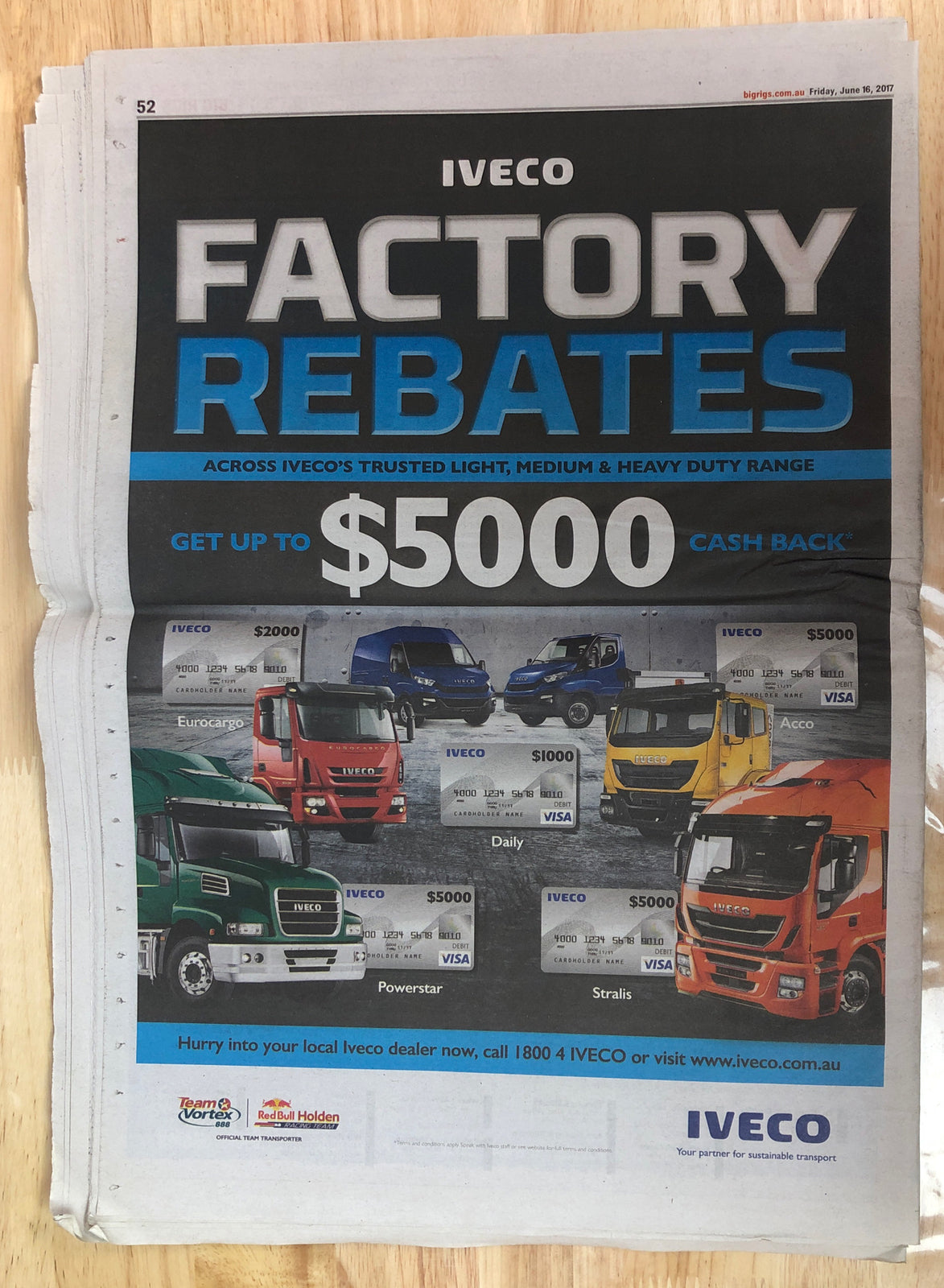 Big Rigs Newspaper Magazine 2017 Edition 12 In Good Condition