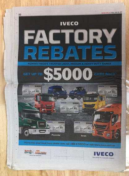 Big Rigs Newspaper Magazine 2017 Edition 12 In Good Condition