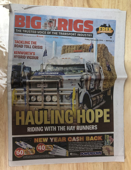 Big Rigs Newspaper Magazine 2018 Edition 3 In OK Condition