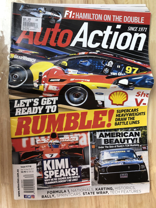 Auto Action Newspaper Magazine 2017 September #1718 In Good Condition