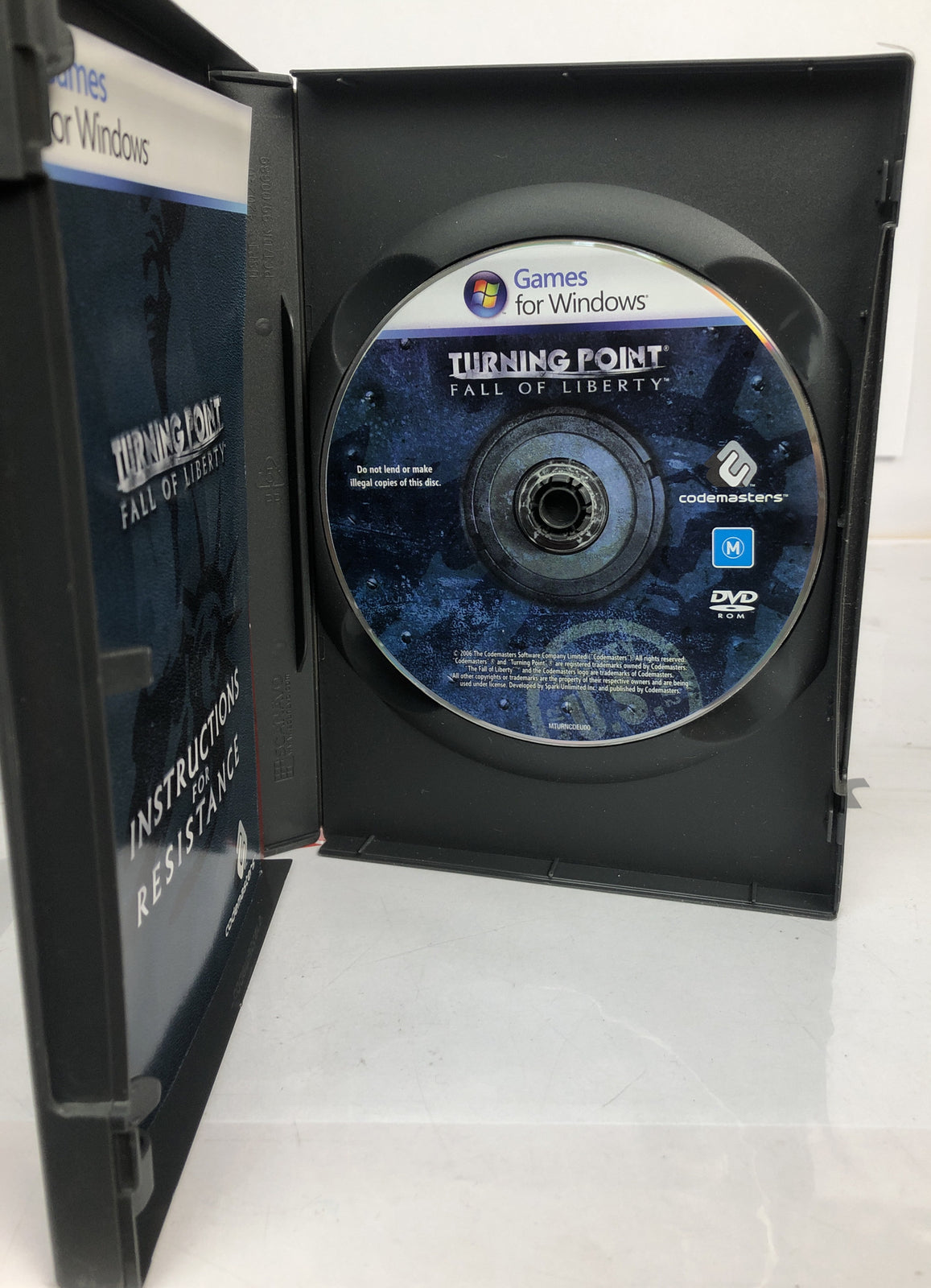 2537 Turing Point Fall Of Liberty For PC complete Game In Good Condition