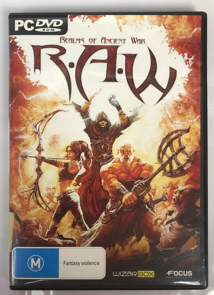 3180 Raw Realms Of Ancient War PC complete Game In Good Condition