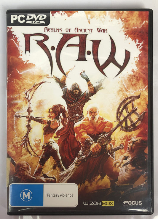 3180 Raw Realms Of Ancient War PC complete Game In Good Condition