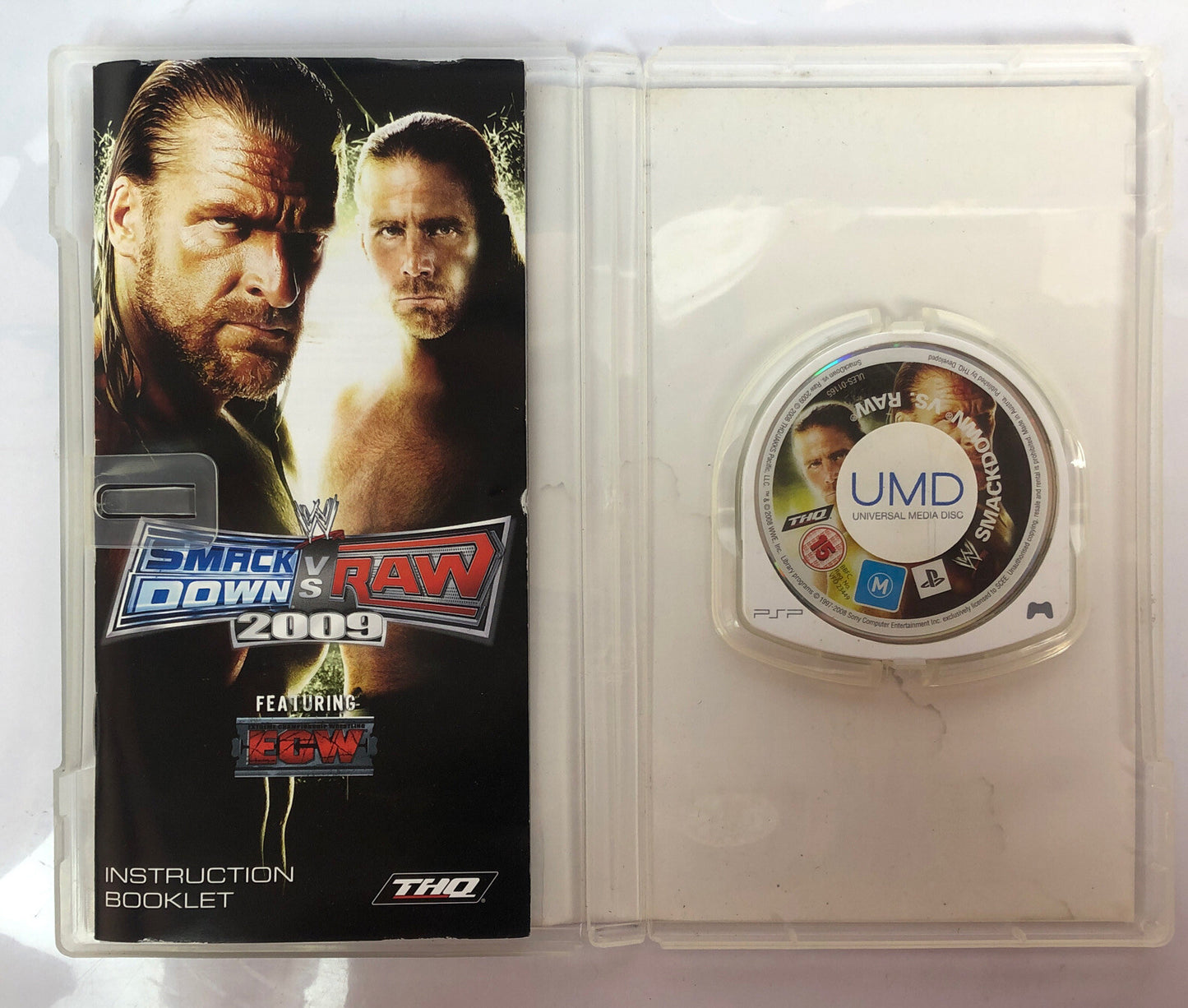 3100 WWE Smack Down Vs Raw 2009 Featuring ECW Playstation PSP Complete Game