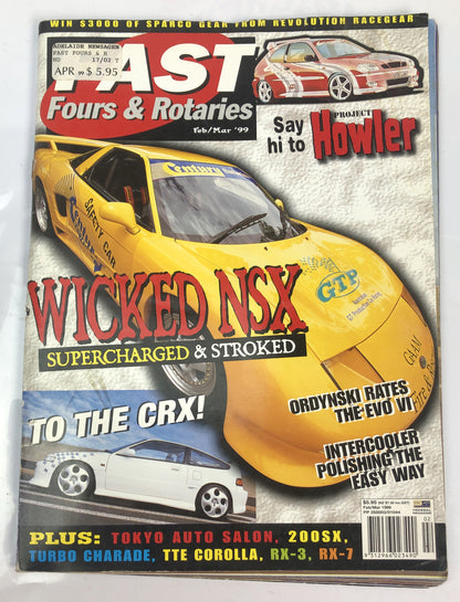 Fast Fours And Rotaries Feb/Mar 1999 Vintage Magazine In OK Condition