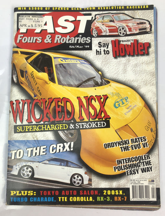 Fast Fours And Rotaries Feb/Mar 1999 Vintage Magazine In OK Condition