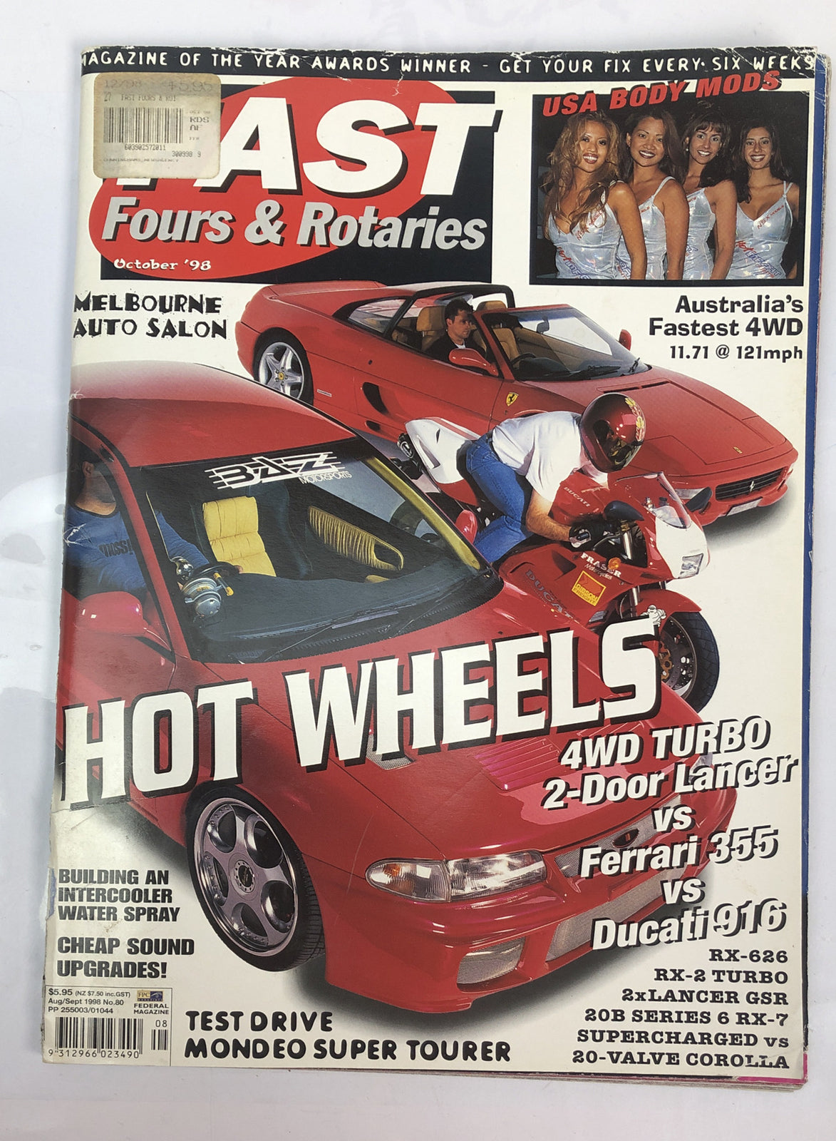 Fast Fours And Rotaries October 1998 Vintage Magazine In OK Condition