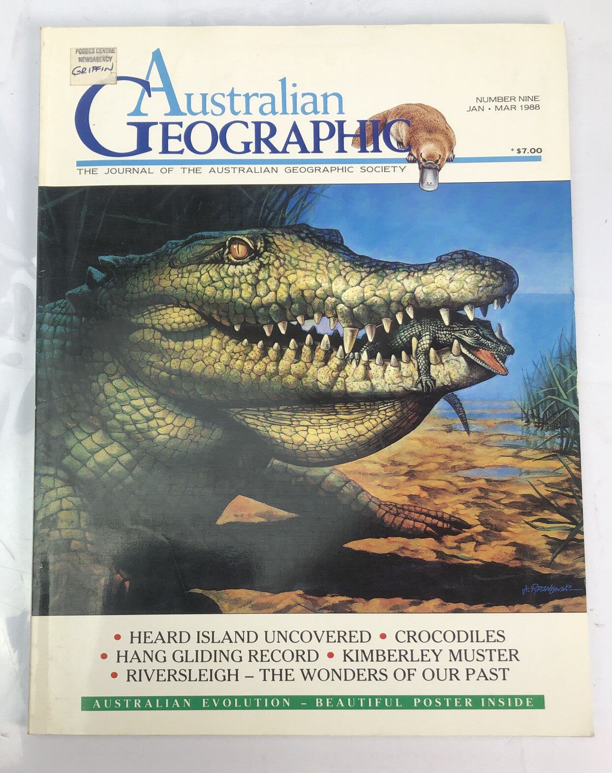 Australian Geographic Magazine No.9 Jan/Mar 1988 In Good Condition