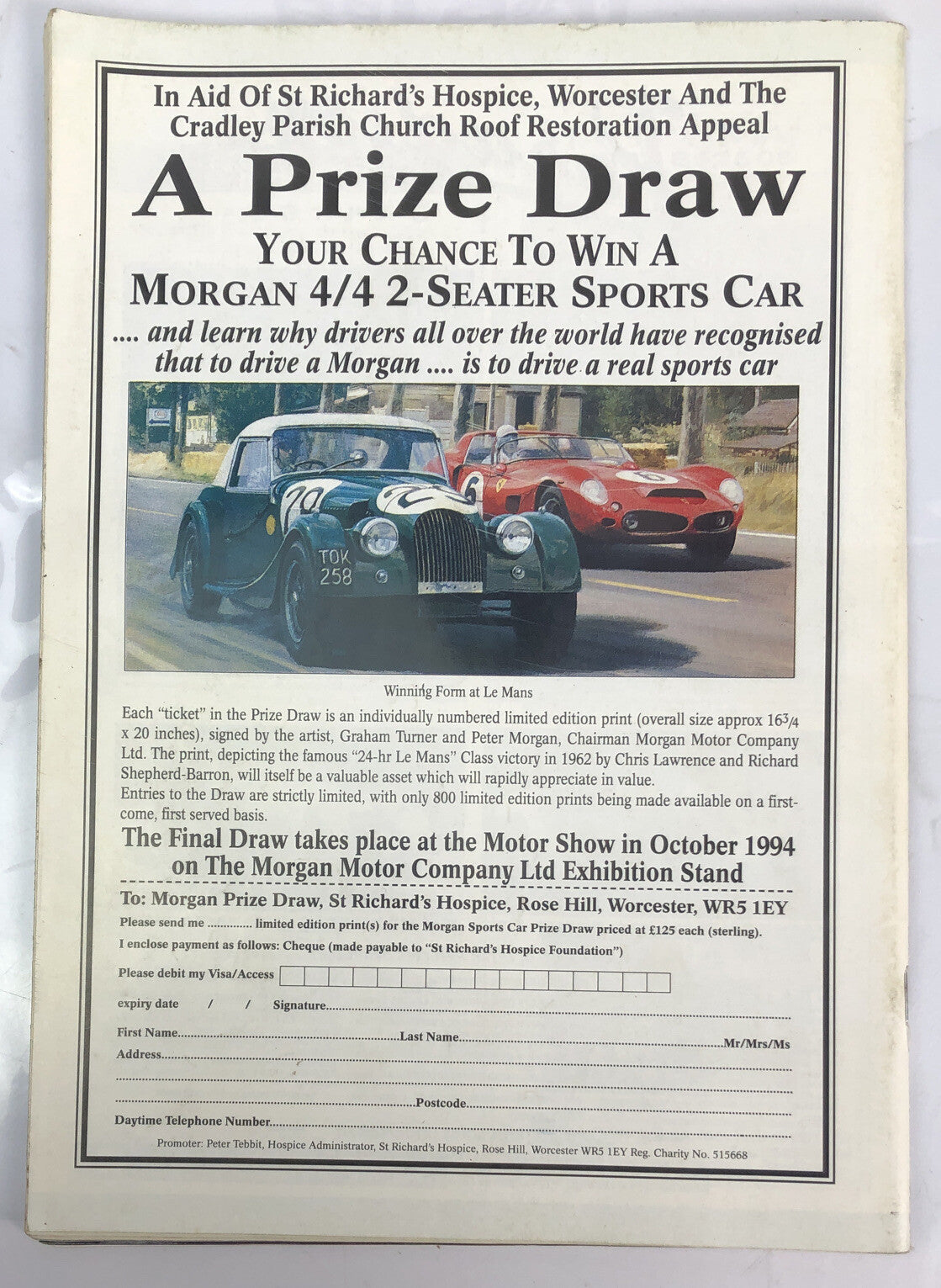 Motor Sport September 1994 Magazine Vintage In Good Condition