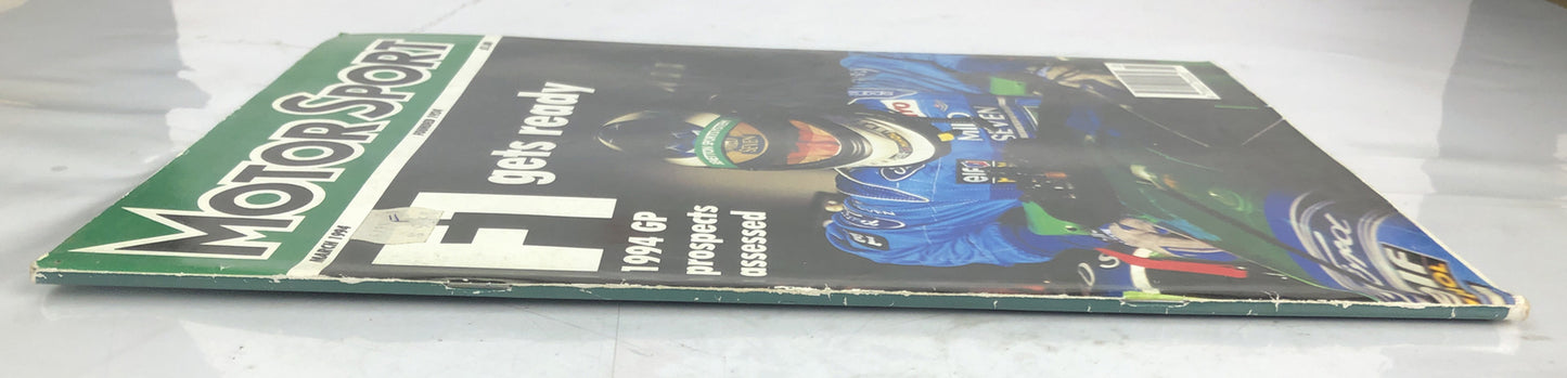 Motor Sport March 1994 Magazine Vintage In Good Condition