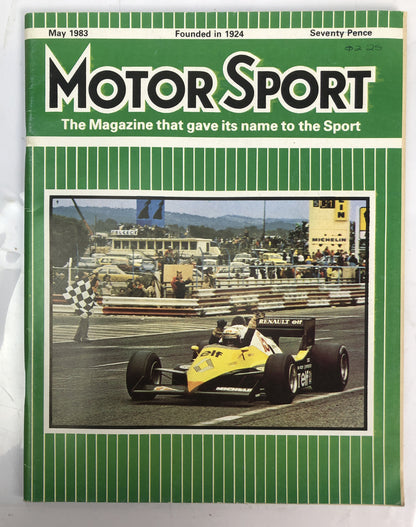 Motor Sport May 1983 Magazine Vintage In Good Condition