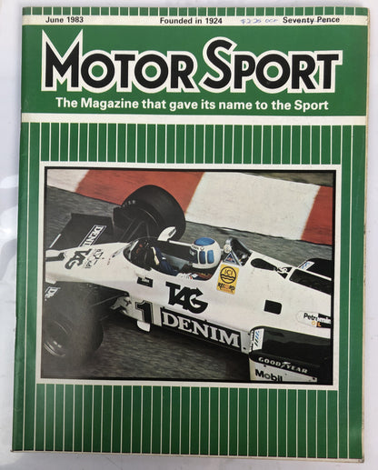 Motor Sport June 1983 Magazine Vintage In Good Condition