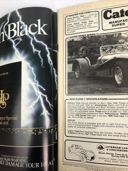 Motor Sport October 1983 Magazine Vintage In OK Condition