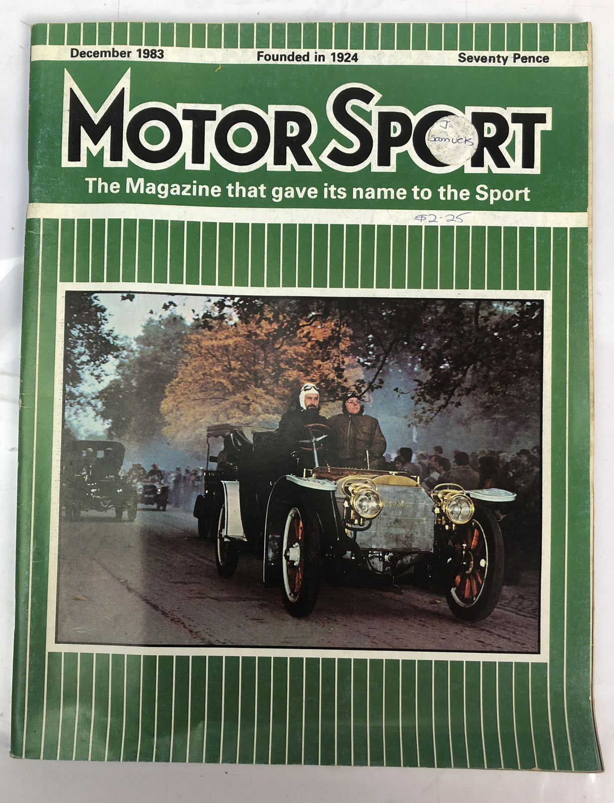 Motor Sport December 1983 Magazine Vintage In OK Condition