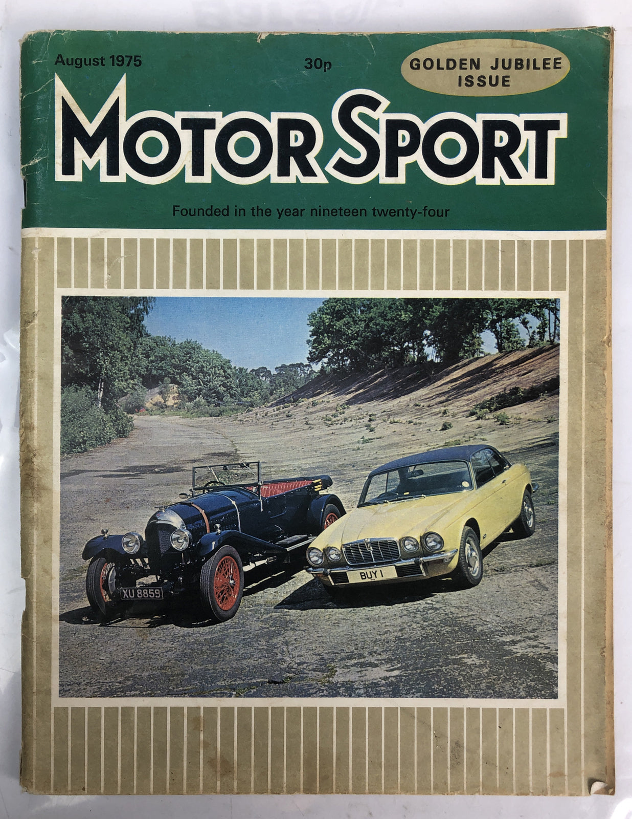 Motor Sport August 1975 Magazine Vintage In OK Condition
