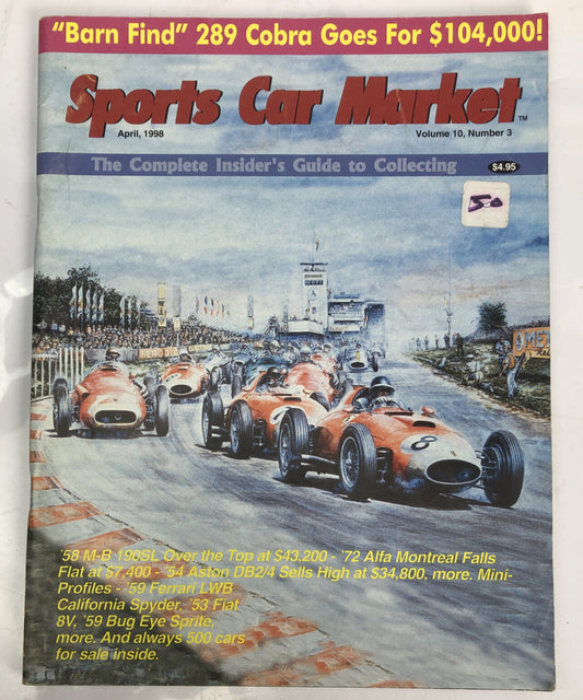Sports Car Market Magazine Vol.10 No.3 April 1998 Vintage In Good Condition