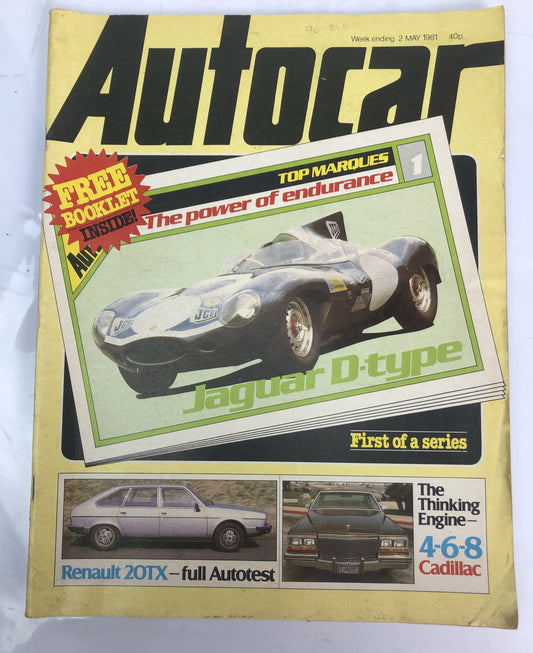 Auto Car Magazine May 1981 Vintage In Good Condition