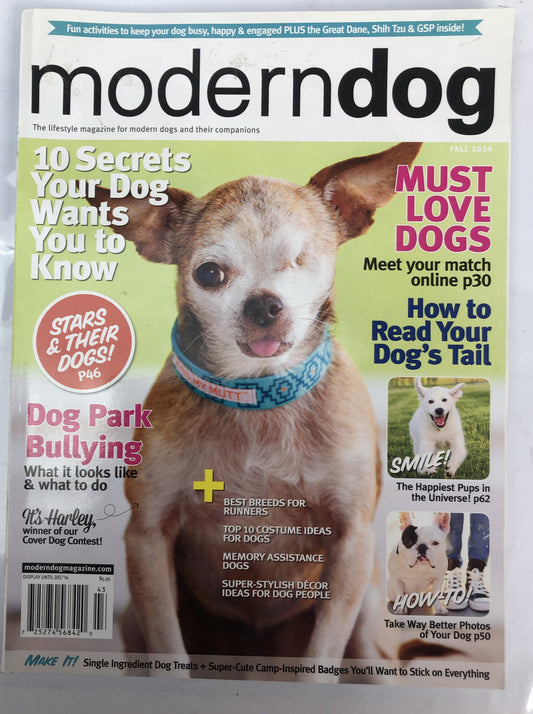 Modern Dog Magazine Fall 2014 In Good Vintage Condition