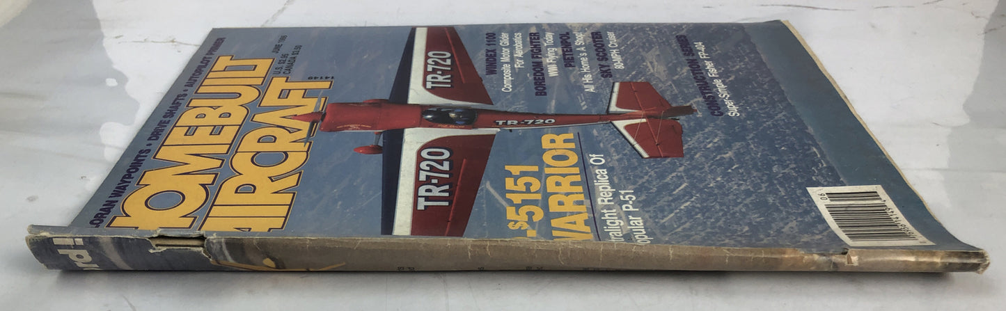 Home Built Aircraft June 1986 Magazine In Poor Condition