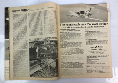 Home Built Aircraft June 1986 Magazine In Poor Condition