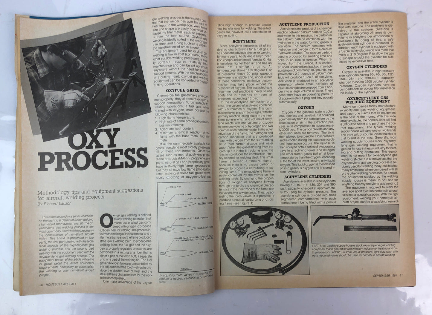 Home Built Aircraft September 1984 Magazine In OK Condition