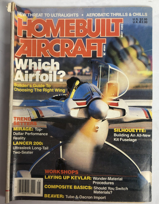 Home Built Aircraft May 1985 Magazine In OK Condition