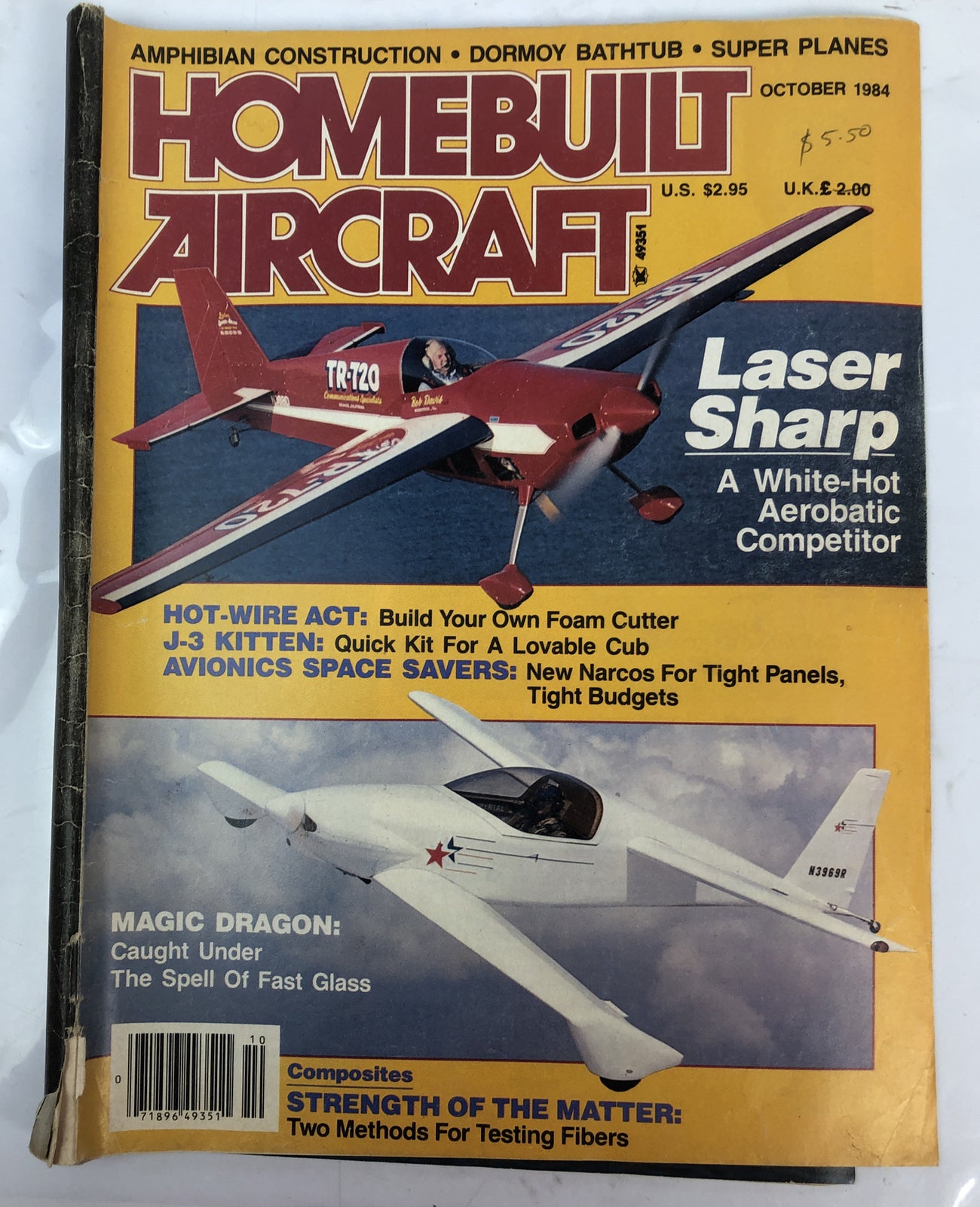 Home Built Aircraft October 1984 Magazine In OK Condition
