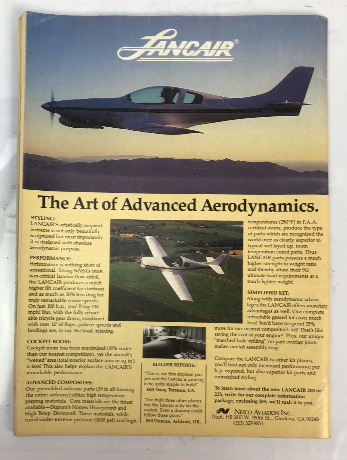 Home Built Aircraft May 1986 Magazine In Good Condition