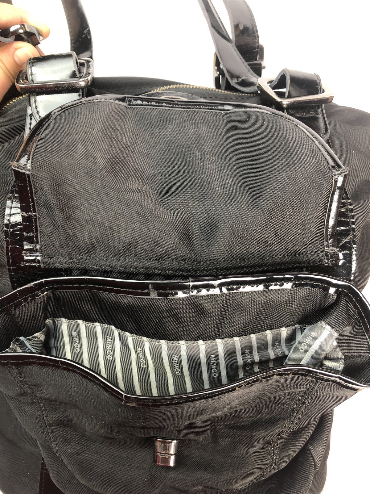 M792 Mimco Large Handbag Black colour In Good Condition