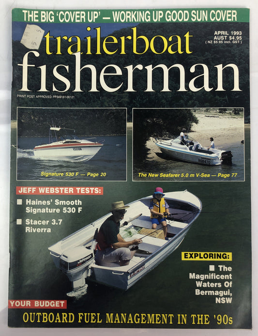 Trailer Boat Fisherman Magazine April 1993 In Good Condition