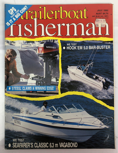 Trailer Boat Fisherman Magazine July 1992 In Good Condition