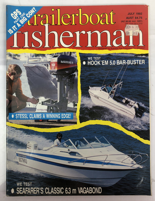 Trailer Boat Fisherman Magazine July 1992 In Good Condition